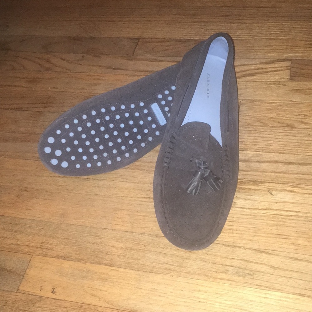 Zara Men’s Blue Suede Shoes